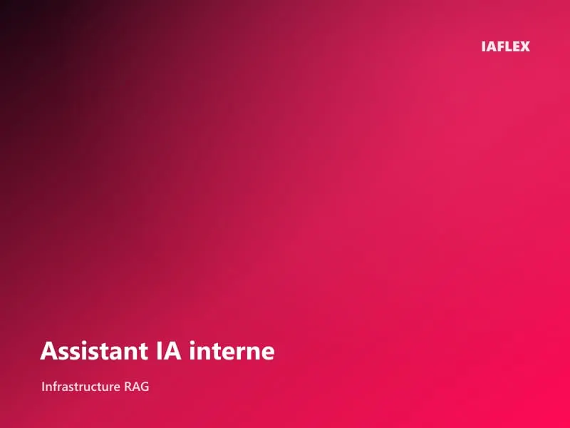 Assistant IA interne répondant à une question à partir de documents