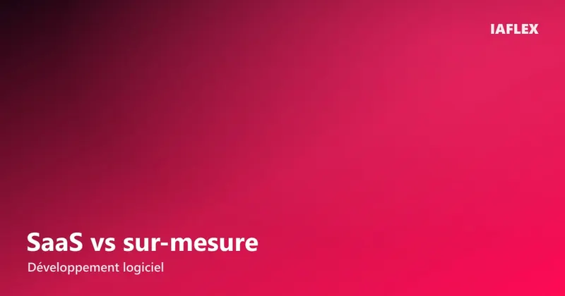 Comparaison visuelle entre un logiciel SaaS standard et une application sur mesure