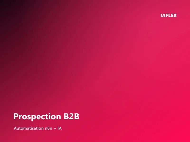 Tableau de bord d'automatisation de prospection B2B propulsé par l'IA